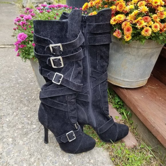 black knee high boots size 7